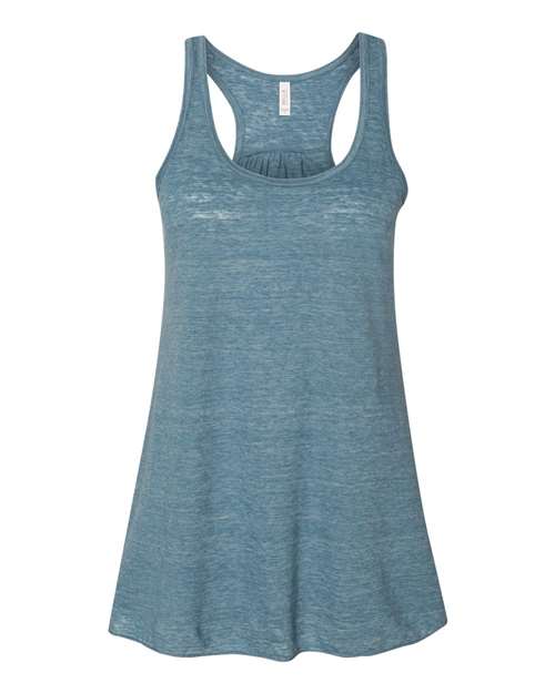 BELLA + CANVAS Women's Flowy Racerback Tank 8800 Denim Slub