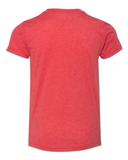 BELLA + CANVAS Youth Triblend Tee 3413Y Custom Embroidered Business Logo