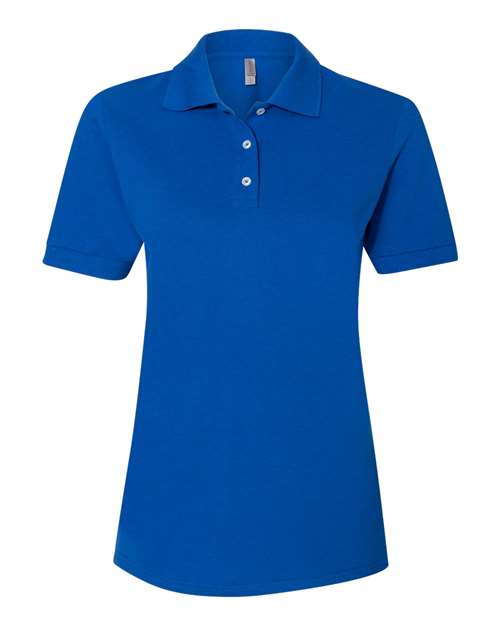 JERZEES Women's 100% Ring-Spun Cotton Piqué Polo 443W Custom Embroidered Business Logo