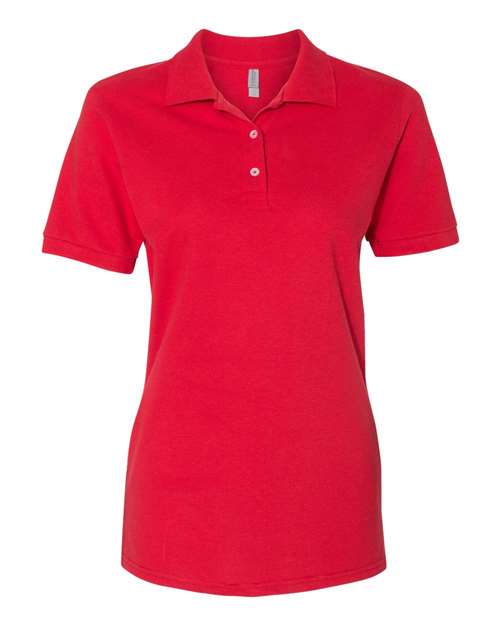 JERZEES Women's 100% Ring-Spun Cotton Piqué Polo 443W Custom Embroidered Business Logo