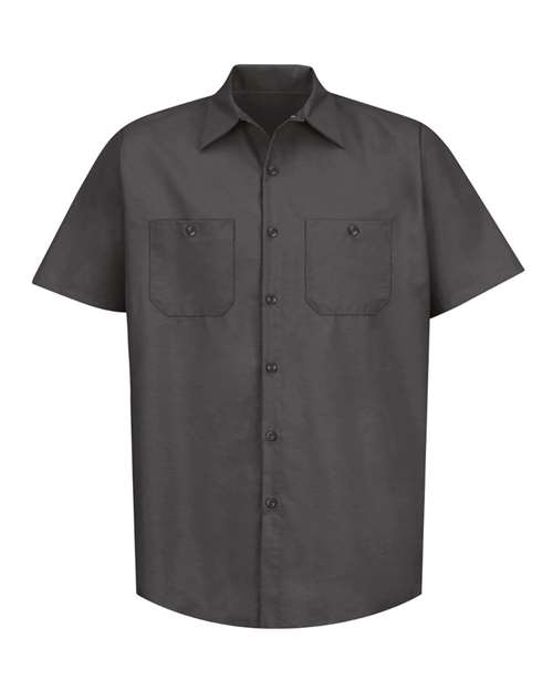 Red Kap Men's Tall Industrial Short Sleeve Work Shirt SP24T