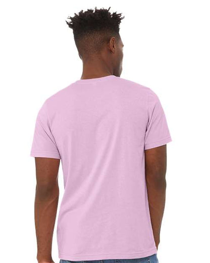 BELLA + CANVAS Jersey Tee 3001 Lilac Custom Embroidered Business Logo