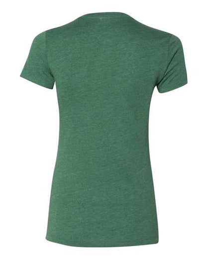 BELLA + CANVAS Women's Slim Fit Tee 6004 Heather Grass Green