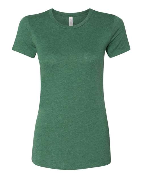 BELLA + CANVAS Women's Slim Fit Tee 6004 Heather Grass Green
