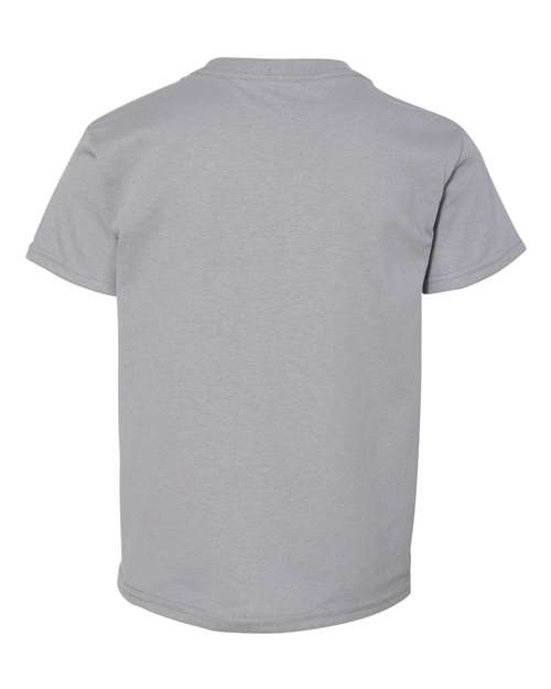 Gildan DryBlend® Youth T-Shirt 8000B Gravel Custom Embroidered Business Logo