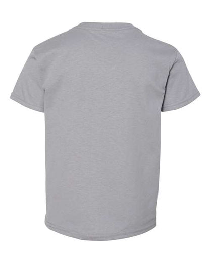 Gildan DryBlend® Youth T-Shirt 8000B Gravel Custom Embroidered Business Logo