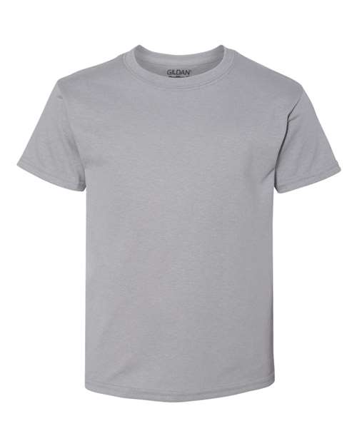 Gildan DryBlend® Youth T-Shirt 8000B Graphite Heather Custom Embroidered Business Logo