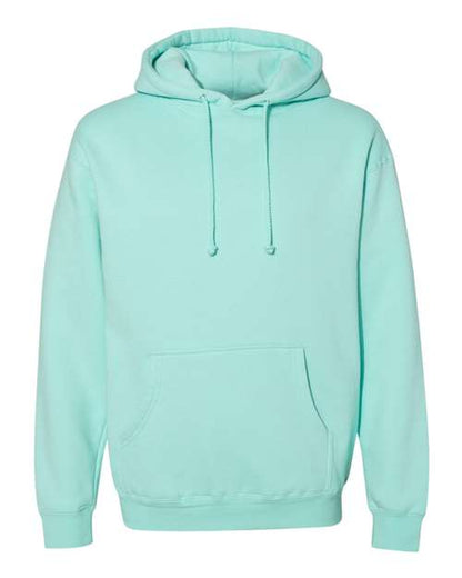 Independent Trading Co. Heavyweight Hooded Sweatshirt IND4000 Mint Custom Embroidered Business Logo