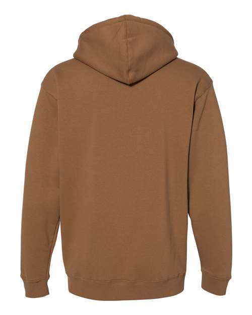 Independent Trading Co. Heavyweight Hooded Sweatshirt IND4000 Saddle Custom Embroidered Business Logo