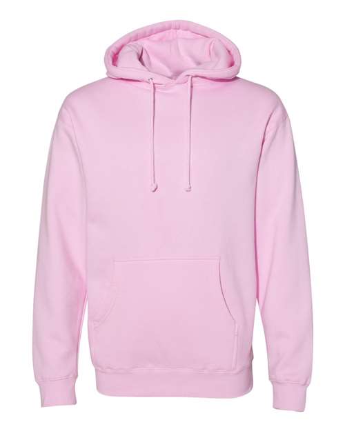 Independent Trading Co. Heavyweight Hooded Sweatshirt IND4000 Light Pink Custom Embroidered Business Logo