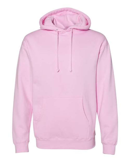 Independent Trading Co. Heavyweight Hooded Sweatshirt IND4000 Light Pink Custom Embroidered Business Logo