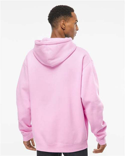 Independent Trading Co. Heavyweight Hooded Sweatshirt IND4000 Light Pink Custom Embroidered Business Logo