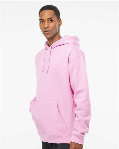 Independent Trading Co. Heavyweight Hooded Sweatshirt IND4000 Light Pink Custom Embroidered Business Logo