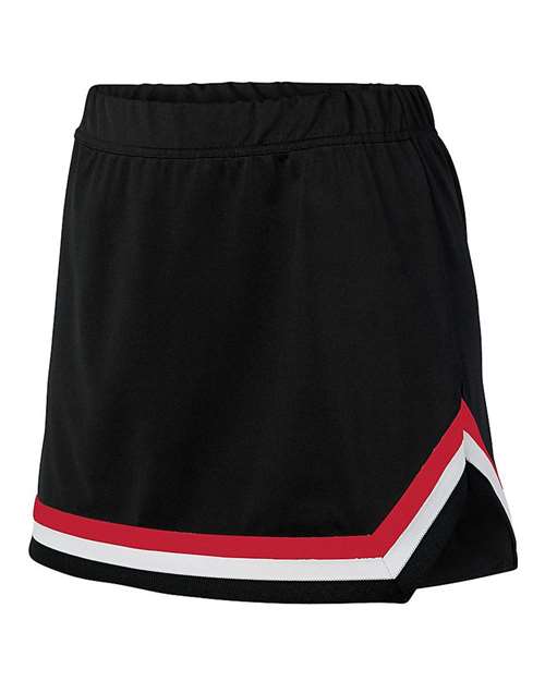 Custom EmbroideredAugusta Sportswear Women's Pike Cheer Skirt 6375 Black/ Red/ White