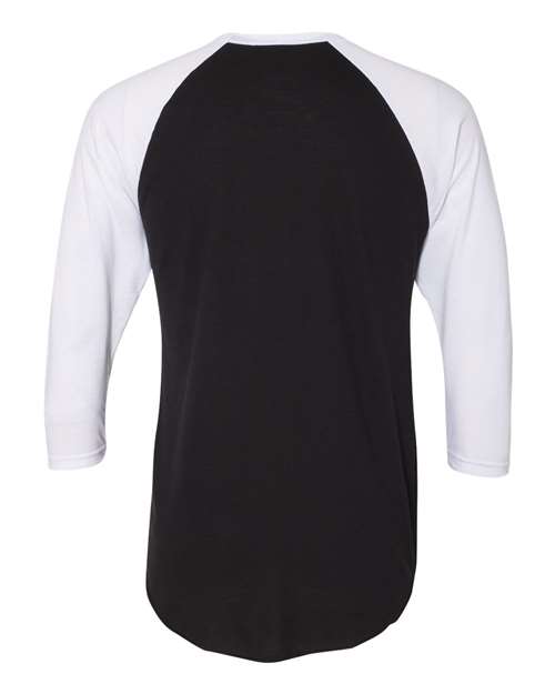 American Apparel 50/50 Raglan Three-Quarter Sleeve Tee BB453W