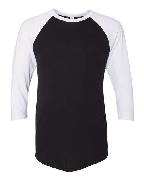 American Apparel 50/50 Raglan Three-Quarter Sleeve Tee BB453W