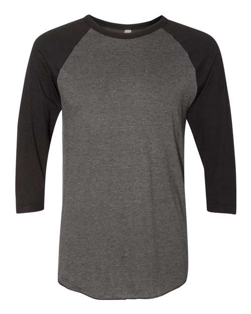 American Apparel 50/50 Raglan Three-Quarter Sleeve Tee BB453W