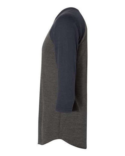 American Apparel 50/50 Raglan Three-Quarter Sleeve Tee BB453W