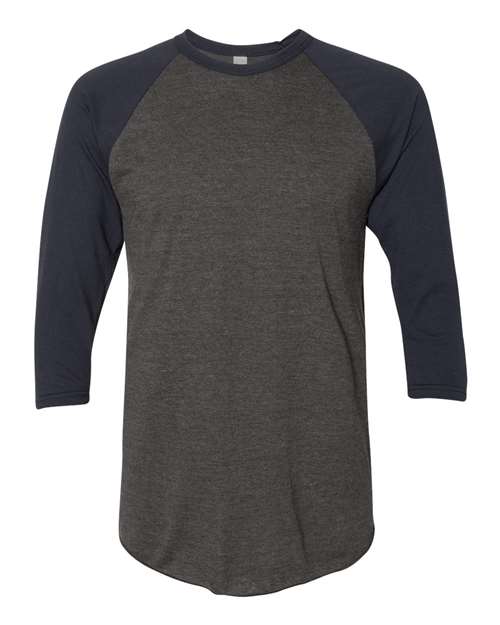 American Apparel 50/50 Raglan Three-Quarter Sleeve Tee BB453W