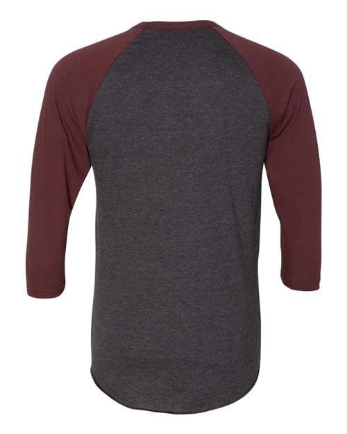 American Apparel 50/50 Raglan Three-Quarter Sleeve Tee BB453W