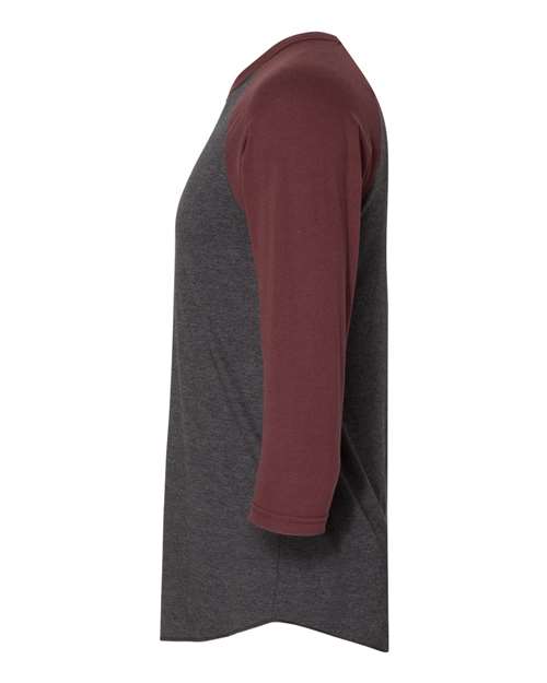 American Apparel 50/50 Raglan Three-Quarter Sleeve Tee BB453W
