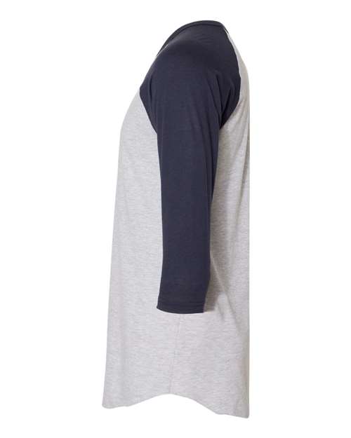 American Apparel 50/50 Raglan Three-Quarter Sleeve Tee BB453W