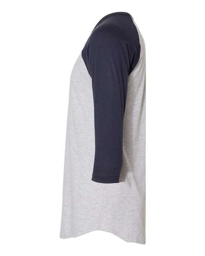 American Apparel 50/50 Raglan Three-Quarter Sleeve Tee BB453W
