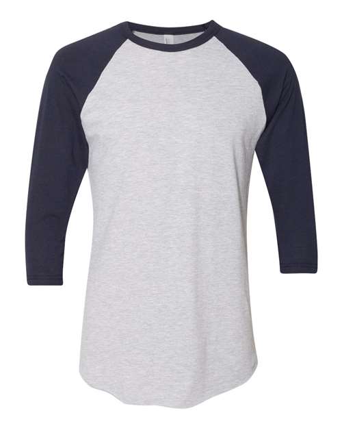 American Apparel 50/50 Raglan Three-Quarter Sleeve Tee BB453W
