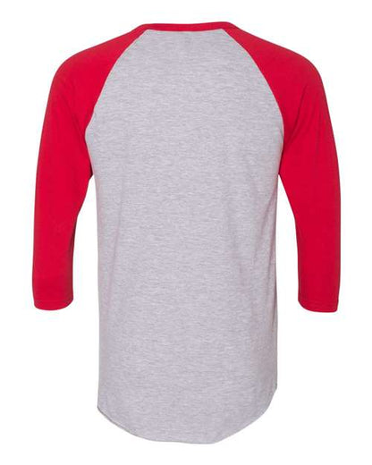 American Apparel 50/50 Raglan Three-Quarter Sleeve Tee BB453W