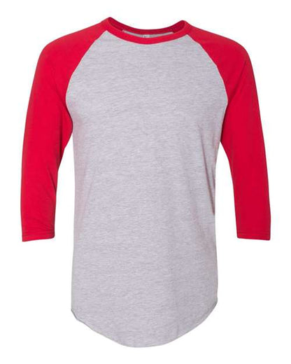 American Apparel 50/50 Raglan Three-Quarter Sleeve Tee BB453W