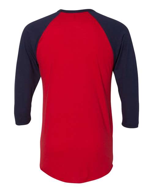 American Apparel 50/50 Raglan Three-Quarter Sleeve Tee BB453W