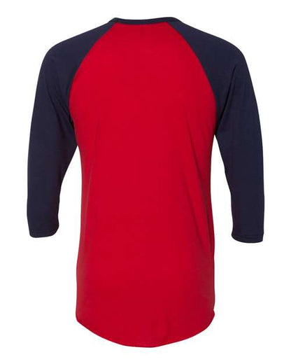 American Apparel 50/50 Raglan Three-Quarter Sleeve Tee BB453W