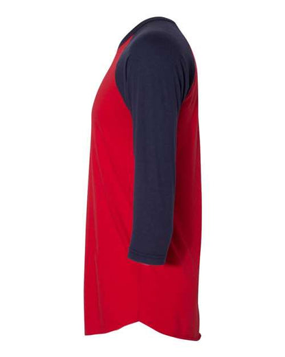 American Apparel 50/50 Raglan Three-Quarter Sleeve Tee BB453W
