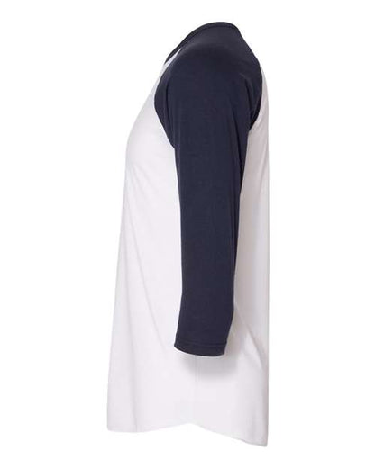 American Apparel 50/50 Raglan Three-Quarter Sleeve Tee BB453W