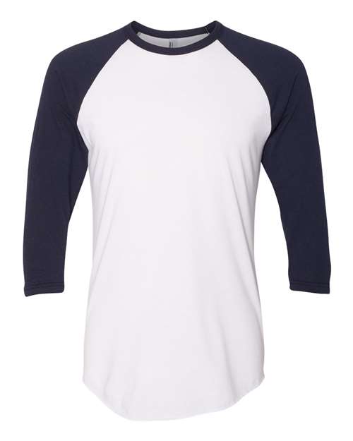 American Apparel 50/50 Raglan Three-Quarter Sleeve Tee BB453W