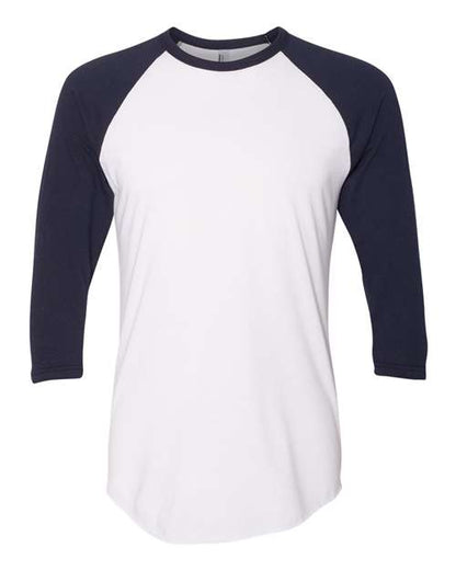 American Apparel 50/50 Raglan Three-Quarter Sleeve Tee BB453W