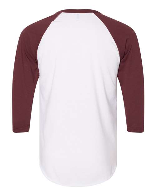 American Apparel 50/50 Raglan Three-Quarter Sleeve Tee BB453W