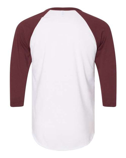 American Apparel 50/50 Raglan Three-Quarter Sleeve Tee BB453W