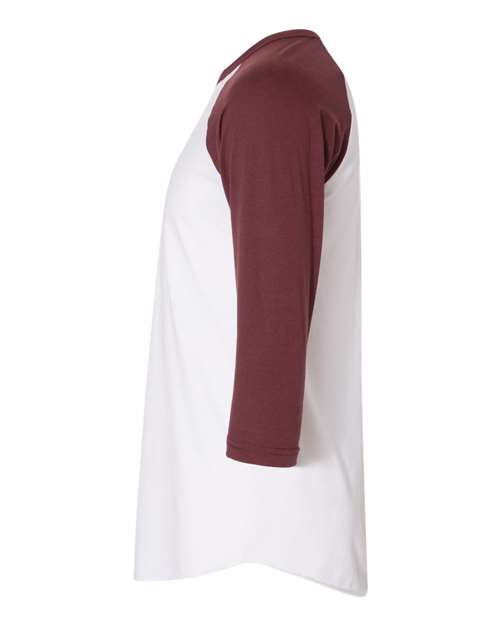 American Apparel 50/50 Raglan Three-Quarter Sleeve Tee BB453W