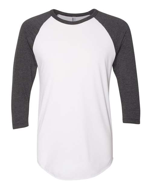 American Apparel 50/50 Raglan Three-Quarter Sleeve Tee BB453W