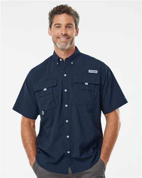 Columbia PFG Bahama™ II Short Sleeve Shirt 101165 Custom Embroidered Business Logo