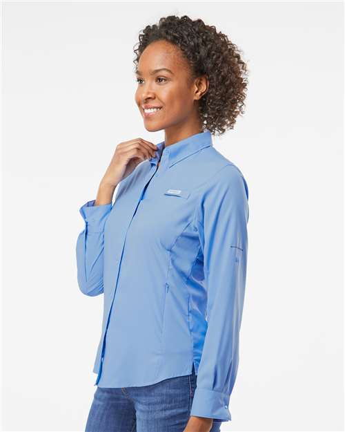 Columbia Women's PFG Tamiami™ II Long Sleeve Shirt 127570 Custom Embroidered Business Logo