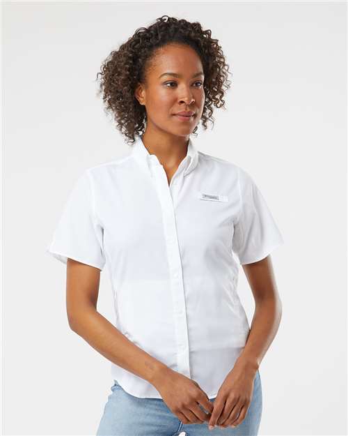 Columbia Women's PFG Tamiami™ II Short Sleeve Shirt 127571 Custom Embroidered Business Logo