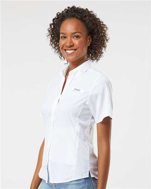 Columbia Women's PFG Tamiami™ II Short Sleeve Shirt 127571 Custom Embroidered Business Logo