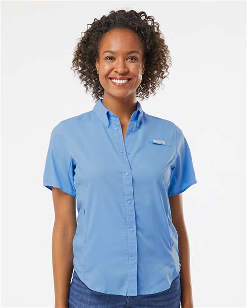 Columbia Women's PFG Tamiami™ II Short Sleeve Shirt 127571 Custom Embroidered Business Logo