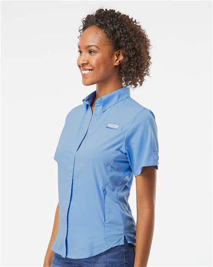 Columbia Women's PFG Tamiami™ II Short Sleeve Shirt 127571 Custom Embroidered Business Logo