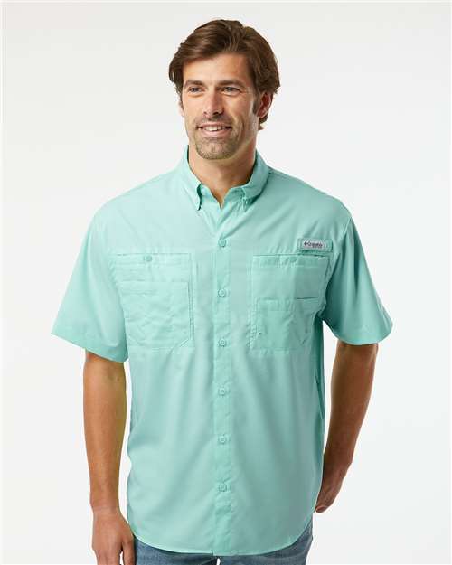 Columbia PFG Tamiami™ II Short Sleeve Shirt 128705 Custom Embroidered Business Logo