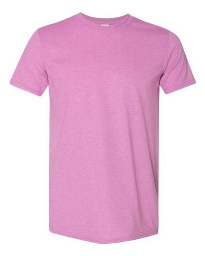 Gildan Softstyle® T-Shirt 64000 Heather Purple Custom Embroidered Business Logo