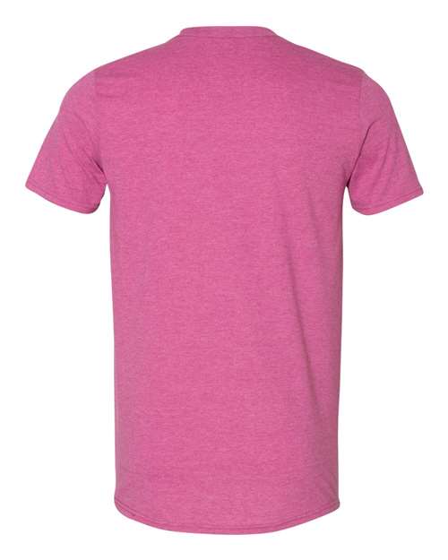 Gildan Softstyle® T-Shirt 64000 Heather Berry Custom Embroidered Business Logo