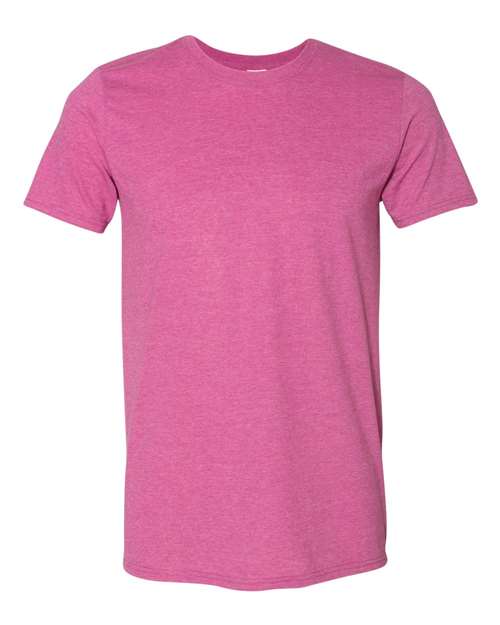 Gildan Softstyle® T-Shirt 64000 Heather Berry Custom Embroidered Business Logo